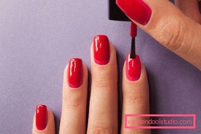 creating a red manicure