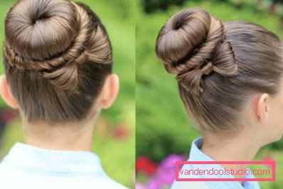 Perfect bun with a bow