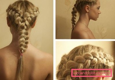 How to weave a French braid (photo)