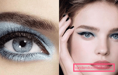 pearl blue eye shadows