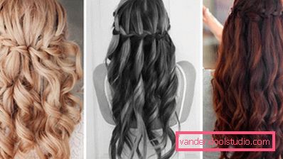 How to make a waterfall hairstyle - step-by-step instructions for weaving a braid