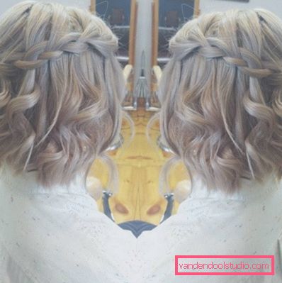 How to make a waterfall hairstyle - step-by-step instructions for weaving a braid