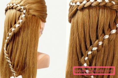 How to make a waterfall hairstyle - step-by-step instructions for weaving a braid