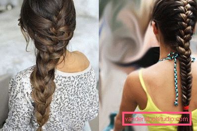 Braids for long hair - weaving schemes and photos