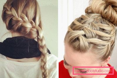 Braids for long hair - weaving schemes and photos