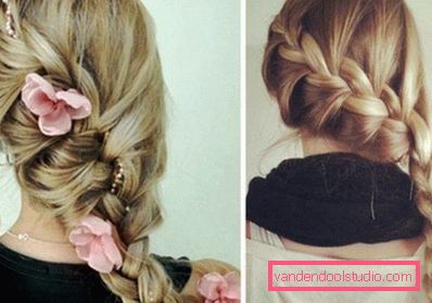 Braids for long hair - weaving schemes and photos