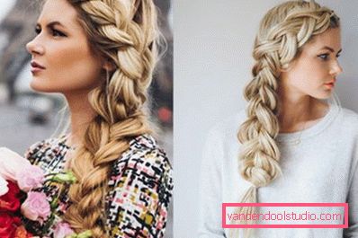 Braids for long hair - weaving schemes and photos