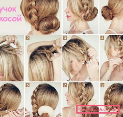 Braids for long hair - weaving schemes and photos