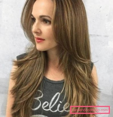Haircut ladder for long hair Beautiful and fashionable haircut ladder for long hair