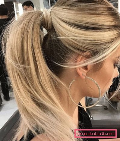 Beautiful and fashionable haircut ladder for long hair