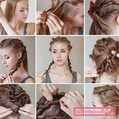 Beautiful and simple hairstyles for the holiday