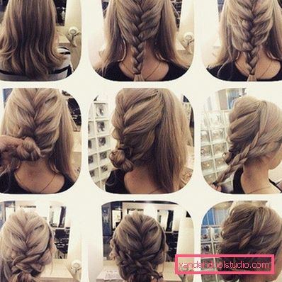 Beautiful and simple hairstyles for the holiday