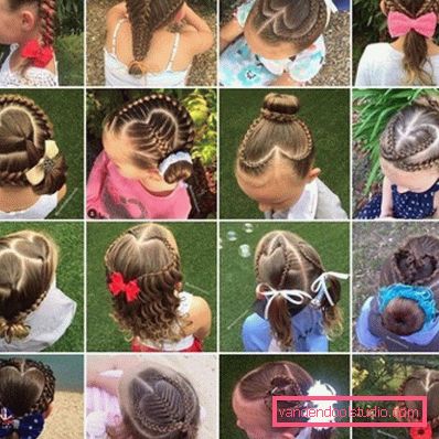 Beautiful hairstyles for children for long
