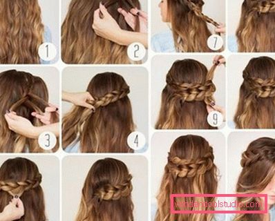 Beautiful hairstyles for long and medium flowing hair
