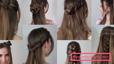 Beautiful hairstyles for long and medium flowing hair