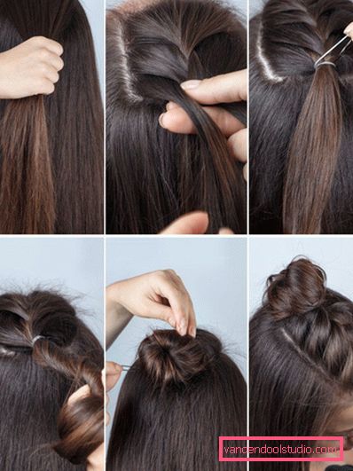 Beautiful hairstyles step by step - photos