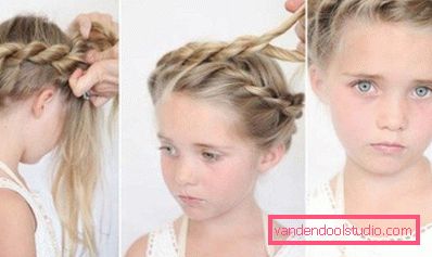 pigtail around head pigtail around head