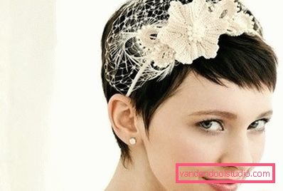 image for the bride with short hair