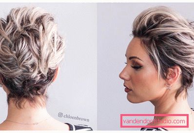 Beautiful evening hairstyles for short hair - photo step by step