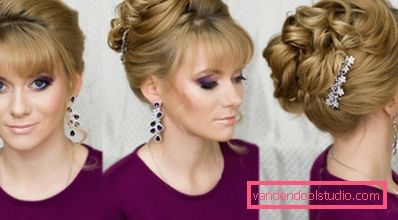 Beautiful evening hairstyles for short hair - photo step by step