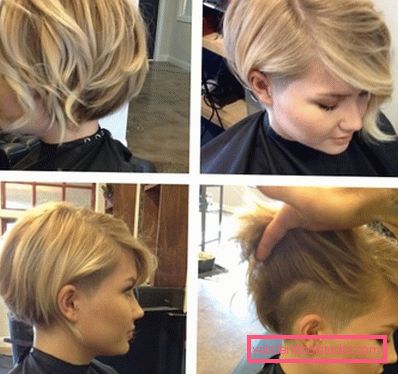 Women's haircuts with shaved nape and temples Creative female haircuts with shaved temples and nape