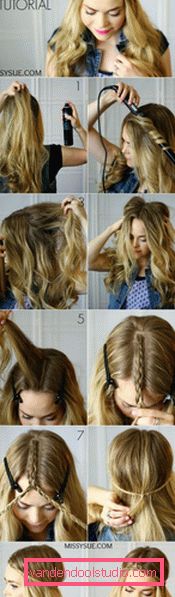 Easy hairstyles with your own hands - step by step photos