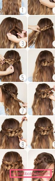 Easy hairstyles with your own hands - step by step photos