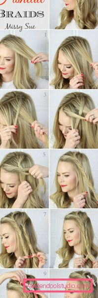 Easy hairstyles with your own hands - step by step photos