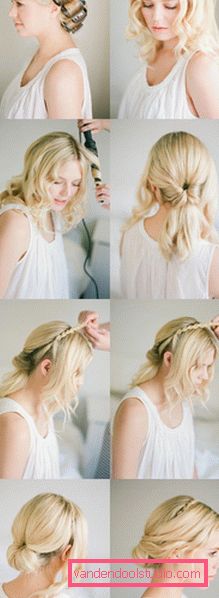 Easy hairstyles with your own hands - step by step photos