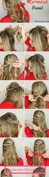 Easy hairstyles with your own hands - step by step photos