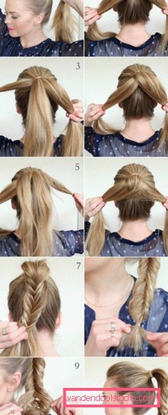 Easy hairstyles with your own hands - step by step photos