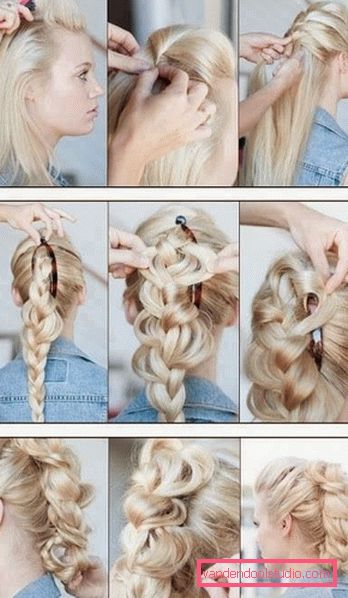 Easy hairstyles with your own hands - step by step photos