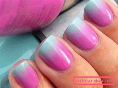 bluish-lilac nail art