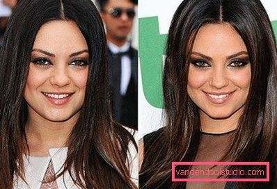 two images of Mila Kunis