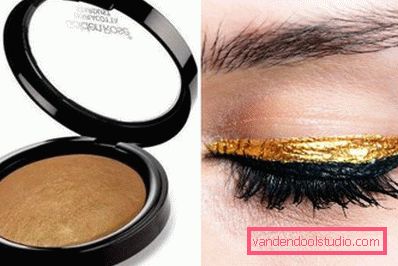 Powder and eyeliner Powder and eyeliner