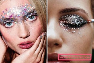 Glitter in makeup Glitter in makeup
