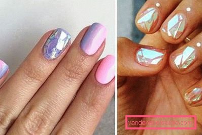 Manicure broken glass