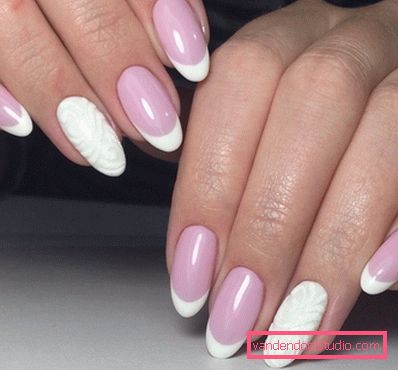 Beautiful manicure on sharp nails 2019-2020