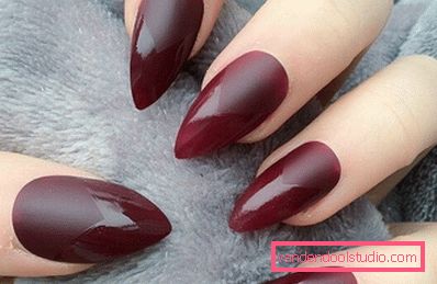 Beautiful manicure on sharp nails 2019-2020