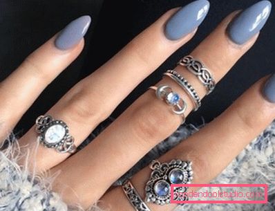 Beautiful manicure on sharp nails 2019-2020