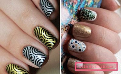 shiny nail art shiny nail art