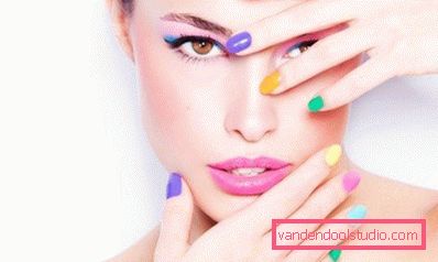 multi-colored nail polish multi-colored nail polish