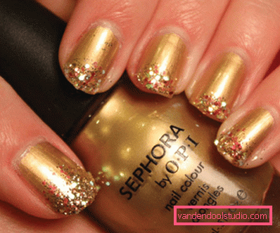 golden glitter design