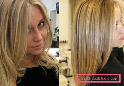 Highlighting on blond hair - fashion trends and photos