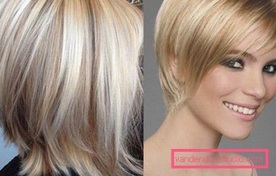 Highlighting on blond hair - fashion trends and photos