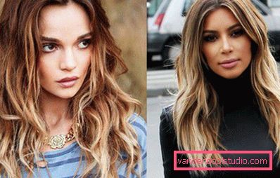 Highlighting on blond hair - fashion trends and photos