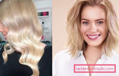 Highlighting on blond hair - fashion trends and photos