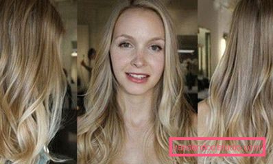Highlighting on blond hair - fashion trends and photos