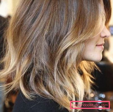 Highlighting on blond hair - fashion trends and photos