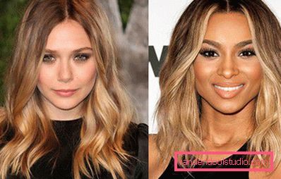 Highlighting on blond hair - fashion trends and photos